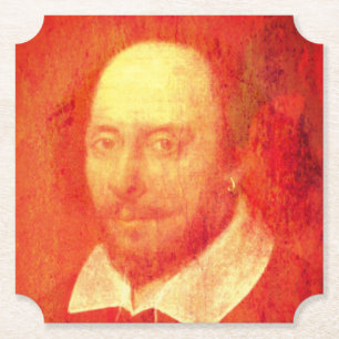 Dessous-de-verre En Papier William Shakespeare Beverage Coaster en papier