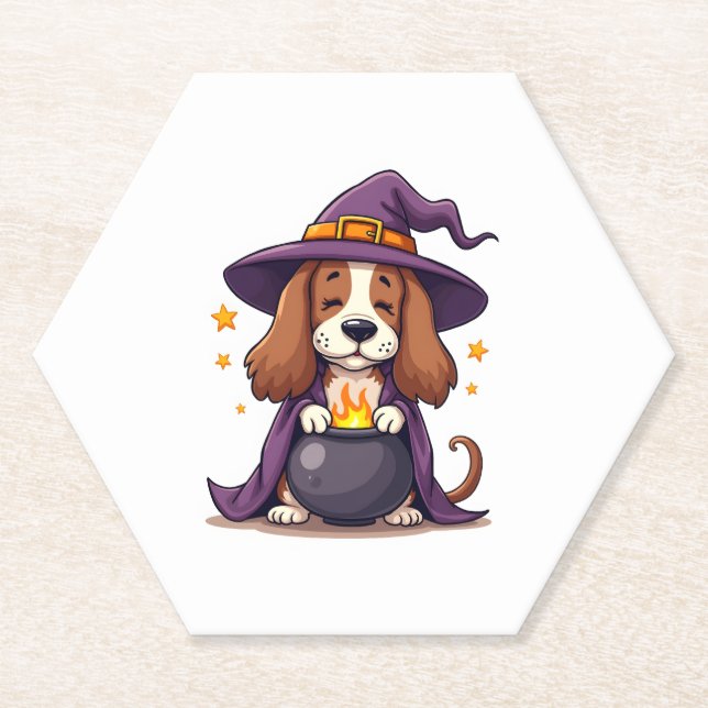 Dessous-de-verre En Papier Witch Basset Brew (Devant)