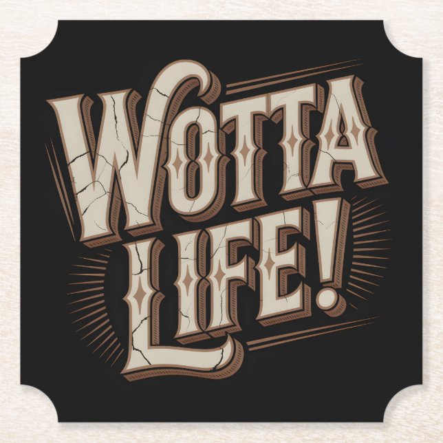 Dessous-de-verre En Papier Wotta Life Coasters (Devant)
