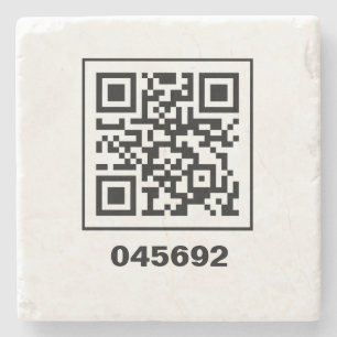 Dessous-de-verre En Pierre 045692 message codé QR secret