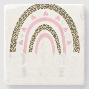 Dessous-de-verre En Pierre 100 Jours Smarter Joyeux 100E Jour De L'École Arc-