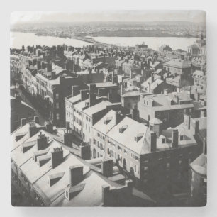 Dessous-de-verre En Pierre 1859 : La ville de Boston, le Massachusetts