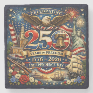 Dessous-de-verre En Pierre 250 ans de liberté (1776–2026)