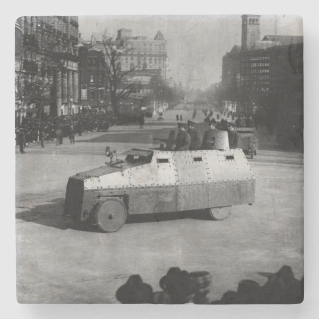 Dessous-de-verre En Pierre 27 mars 1917 :  L'escadron de véhicule blindé (Devant)