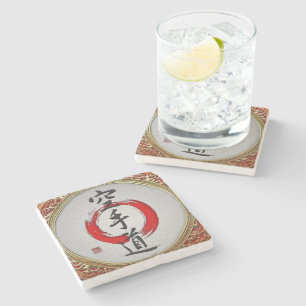 Dessous-de-verre En Pierre [410] Calligraphie japonaise - Karate-do