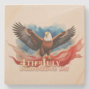 Dessous-de-verre En Pierre 4 juillet Aigle – Conception d'art patriotique