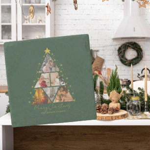 Dessous-de-verre En Pierre 6 Carte de Noël en forme d'arbre photo