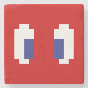 Dessous-de-verre En Pierre 8 bits Pixel Manga Eyes