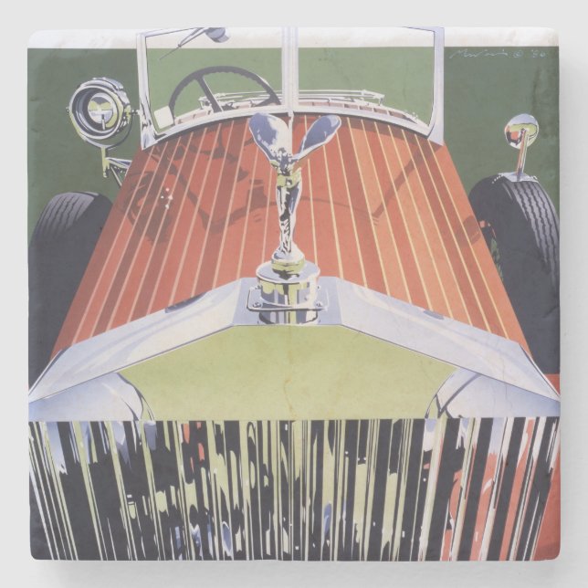 Dessous-de-verre En Pierre À extrémité élevé (Devant)