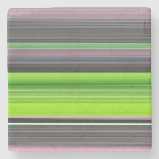 Dessous-de-verre En Pierre Abstract #1: Lime and grey (Devant)