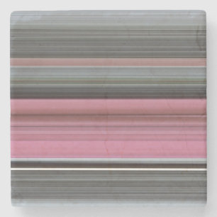 Dessous-de-verre En Pierre Abstract #1: Rose et grey