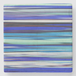 Dessous-de-verre En Pierre Abstract #2: Blue blur