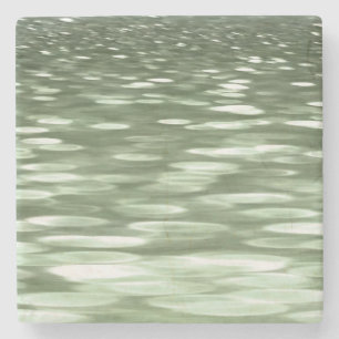 Dessous-de-verre En Pierre Abstract #3: Olive green blur