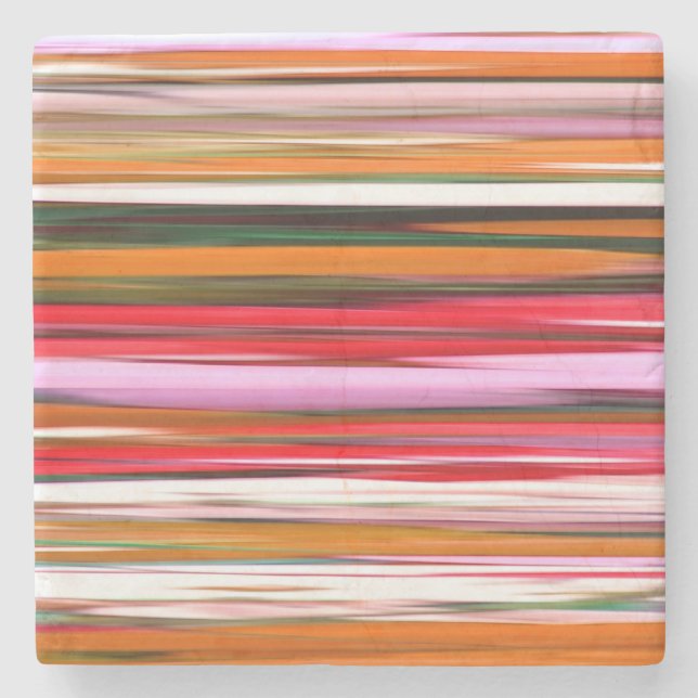 Dessous-de-verre En Pierre Abstrait #2 : Orange blur (Devant)