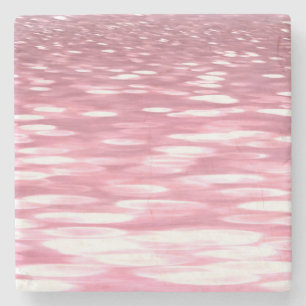 Dessous-de-verre En Pierre Abstrait #3 : Brillant rose