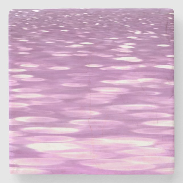 Dessous-de-verre En Pierre Abstrait #3 : Lilac Shimmer (Devant)