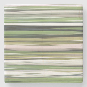 Dessous-de-verre En Pierre Abstrait n° 2 : Flou vert olive