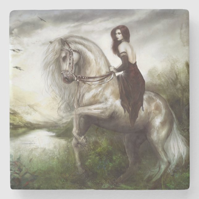 Dessous-de-verre En Pierre Accueil de matin (Devant)