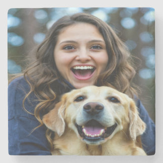 Dessous-de-verre En Pierre Add Labrador Retriever Photo Personalize