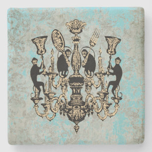 Dessous-de-verre En Pierre Affaires de singe - CHANGER COULEUR /