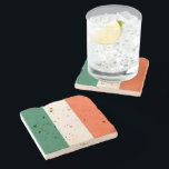 Dessous-de-verre En Pierre Afficher vos couleurs - Irlande<br><div class="desc">Célèbre pour sa riche culture,  sa musique et son histoire,  l'Irlande est également connue pour l'hospitalité de ses habitants. Selon une étude de l'ONU,  l'Irlande est le pays ayant la deuxième meilleure qualité de vie au monde.</div>