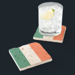 Dessous-de-verre En Pierre Afficher vos couleurs - Irlande<br><div class="desc">Célèbre pour sa riche culture,  sa musique et son histoire,  l'Irlande est également connue pour l'hospitalité de ses habitants. Selon une étude de l'ONU,  l'Irlande est le pays ayant la deuxième meilleure qualité de vie au monde.</div>