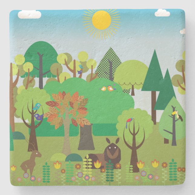 Dessous-de-verre En Pierre Afrique (Devant)