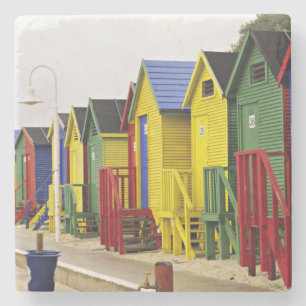 Dessous-de-verre En Pierre Afrique du Sud, Cap Ouest, St James.Coloré