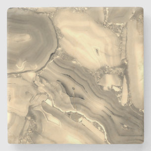 Dessous-de-verre En Pierre Agate Brown