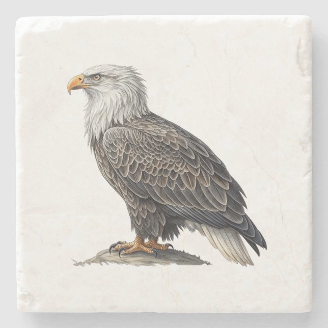 Dessous-de-verre En Pierre Aigle (Devant)