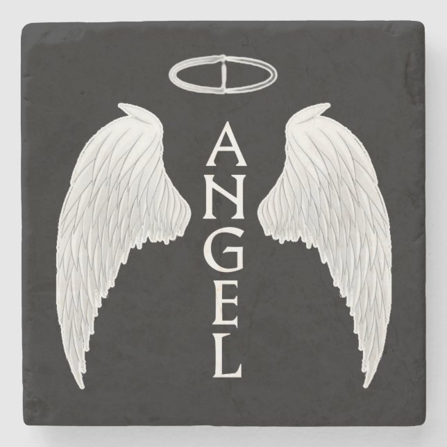 Dessous-de-verre En Pierre Ailes d'ange (Devant)
