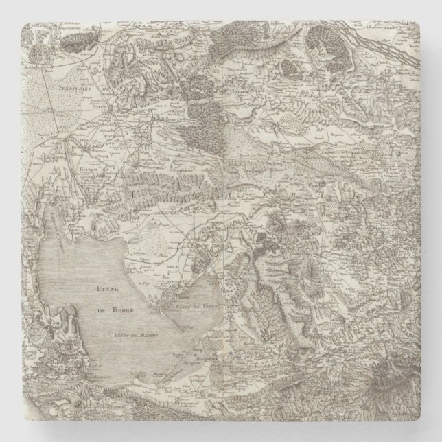 Dessous-de-verre En Pierre Aix (Devant)