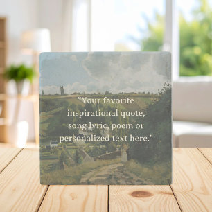 Dessous-de-verre En Pierre Ajouter votre propre devis Cottagecore Vintage