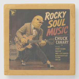 Dessous-de-verre En Pierre Album de Chuck Canary : une parodie