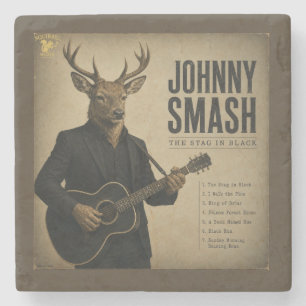 Dessous-de-verre En Pierre Album Johnny Smash : une parodie