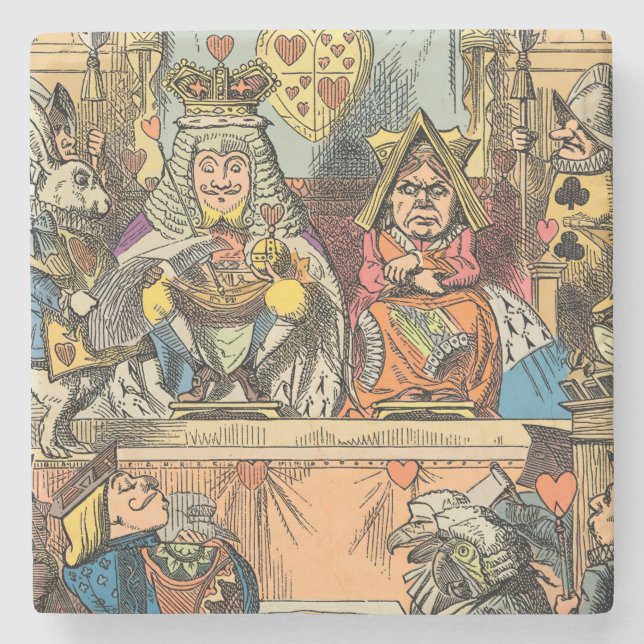 Dessous-de-verre En Pierre Alice à Wonderland Cheshire Cat Characters (Devant)