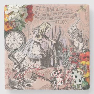 Dessous-de-verre En Pierre Alice rideau absurde merveilleuse
