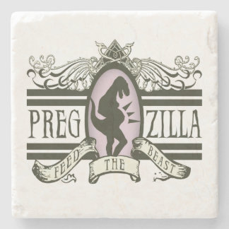 Dessous-de-verre En Pierre Alimentation de Pregzilla la bête