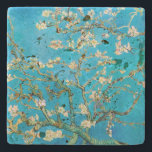 Dessous-de-verre En Pierre Almond Blossom Vincent van Gogh<br><div class="desc">De belles amandes fleurissent sur l'amandier par Vincent van Gogh.</div>