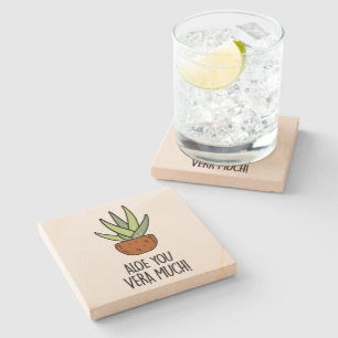 Dessous-de-verre En Pierre Aloe Vera