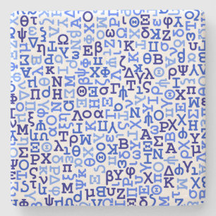 Dessous-de-verre En Pierre alphabet grec