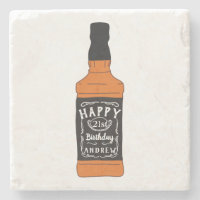 Amants de whiskey d'anniversaire de bouteille de