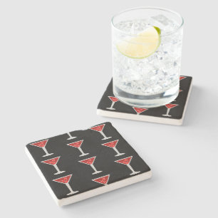 Dessous-de-verre En Pierre Amateurs de cocktail Manhattan Barman Alcool Boiss