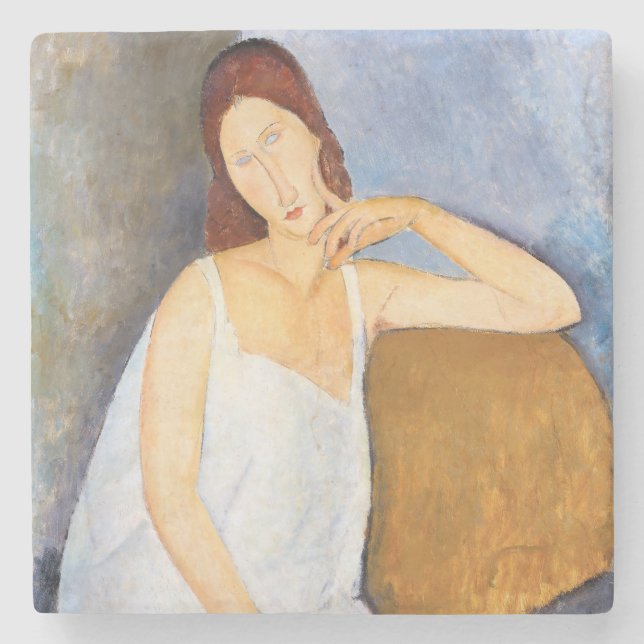 Dessous-de-verre En Pierre Amedeo Modigliani - Jeanne Hebuterne (Devant)