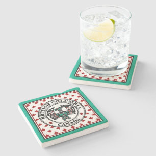 Dessous-de-verre En Pierre Amérindien Red Black Art Thunderbird