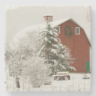 Dessous-de-verre En Pierre Amérique du Nord, USA, WA, Whidbey Island.