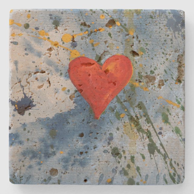 Dessous-de-verre En Pierre Amour (Devant)