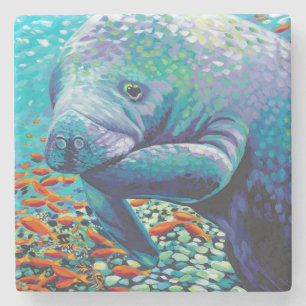 Dessous-de-verre En Pierre Amoureux de mer II