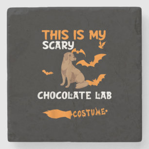 Dessous-de-verre En Pierre Amoureux des chiens C'Est Mon Costume De Laborat