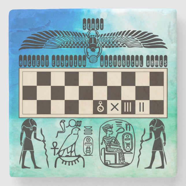 Dessous-de-verre En Pierre Ancien Comité des Sénateurs Égyptiens (Devant)